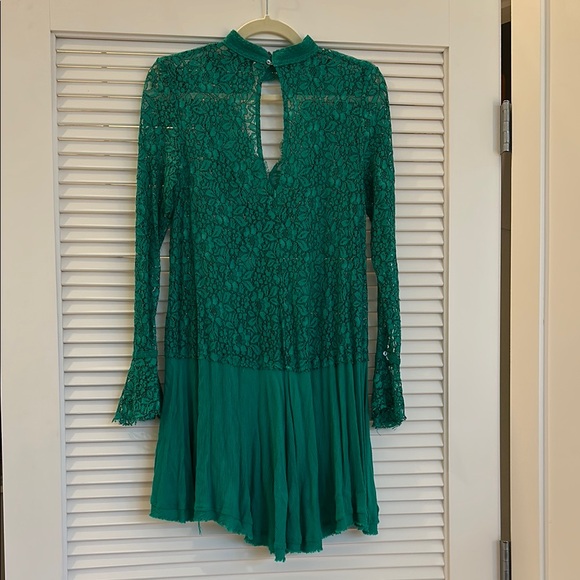 Free People Green Lace Tunic - Picture 2 of 3